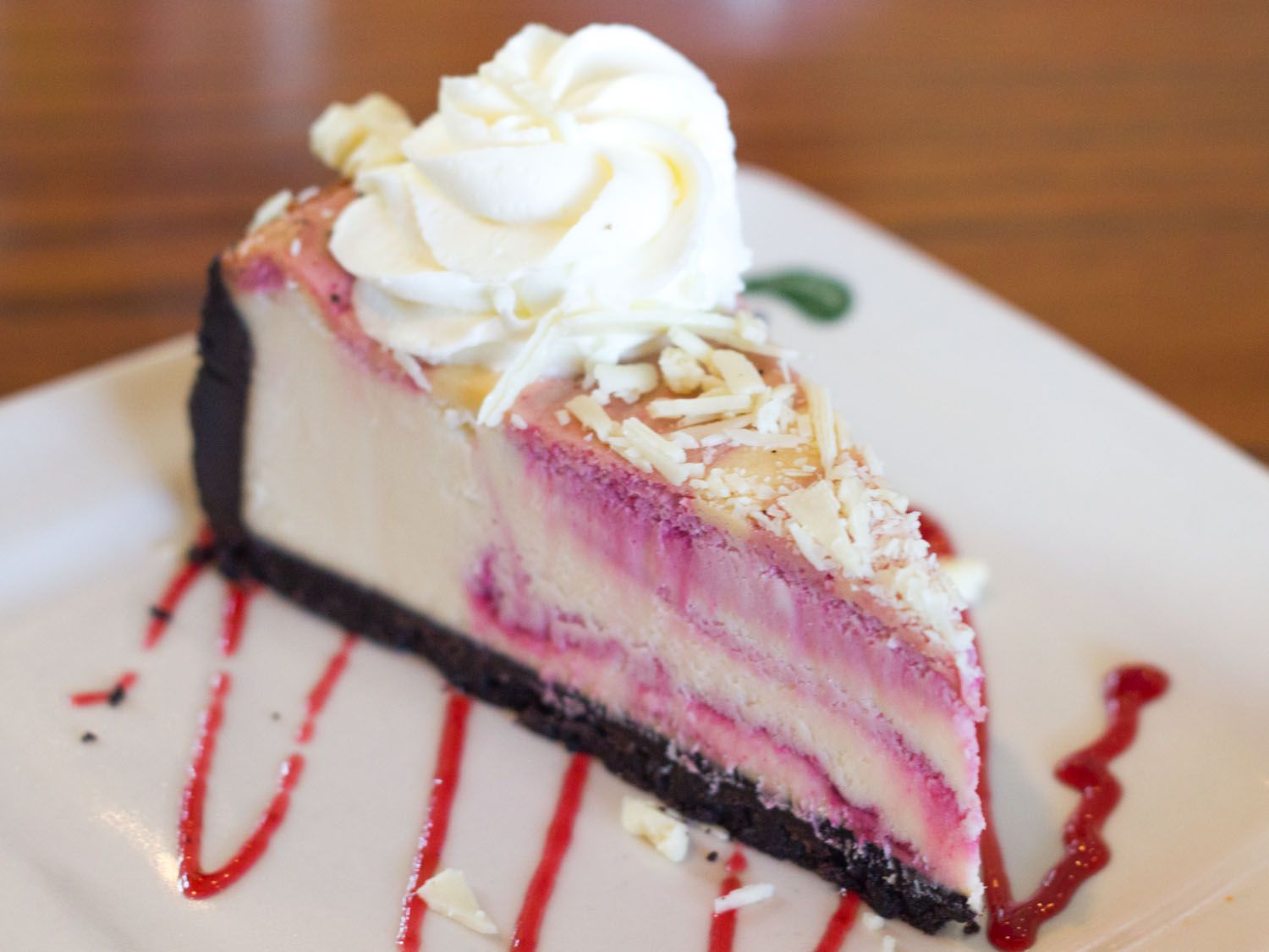 White Chocolate Raspberry Cheesecake