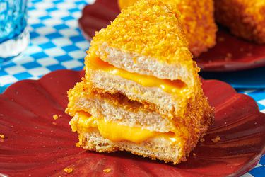 Overhead view of fried cheese frenchees