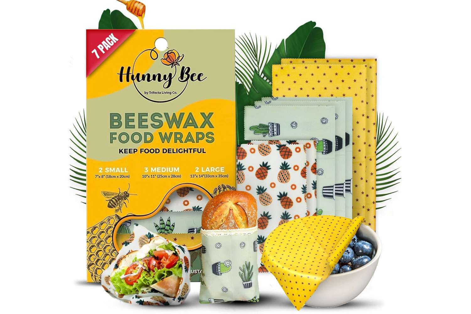Amazon Trifecta Living Co. Beeswax Wraps