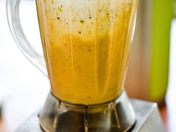 Jalapeño marinade in stand blender 