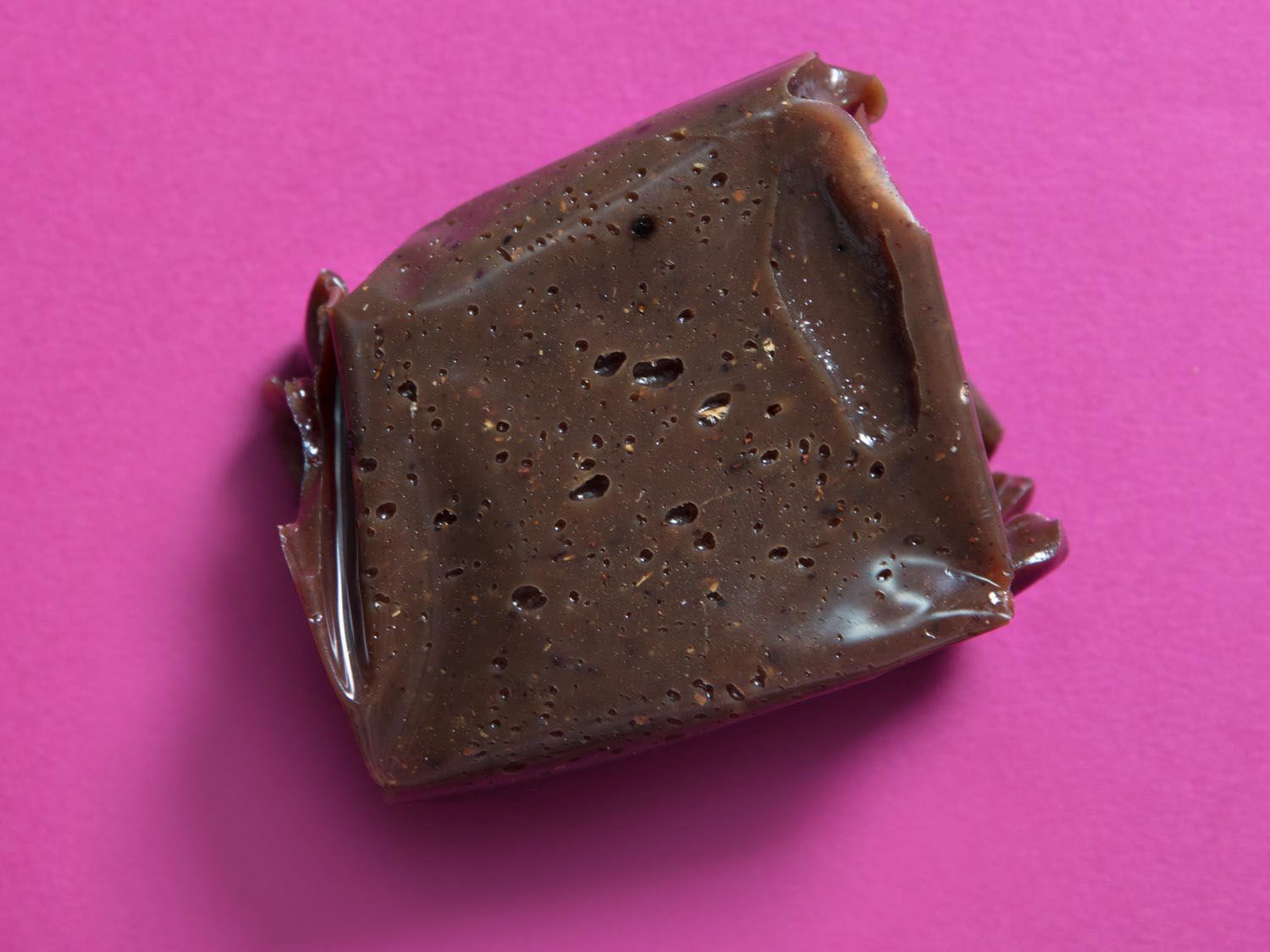 Closeup of the block form of asafetida.