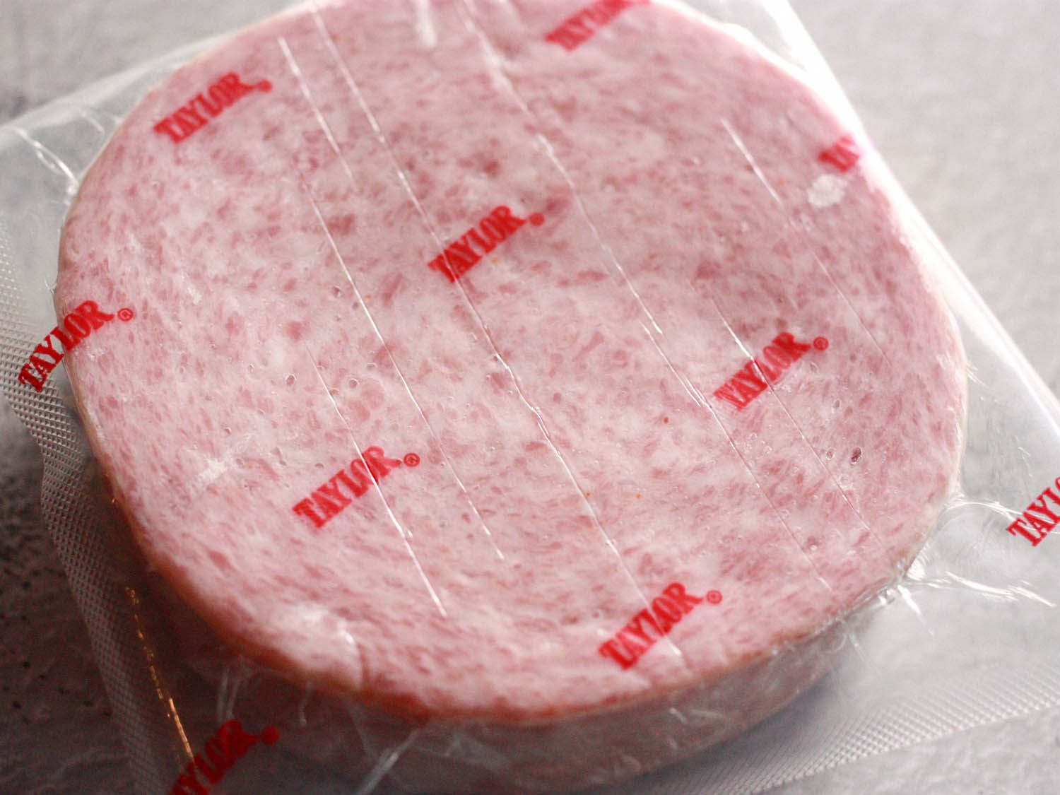 A package of pork roll. 