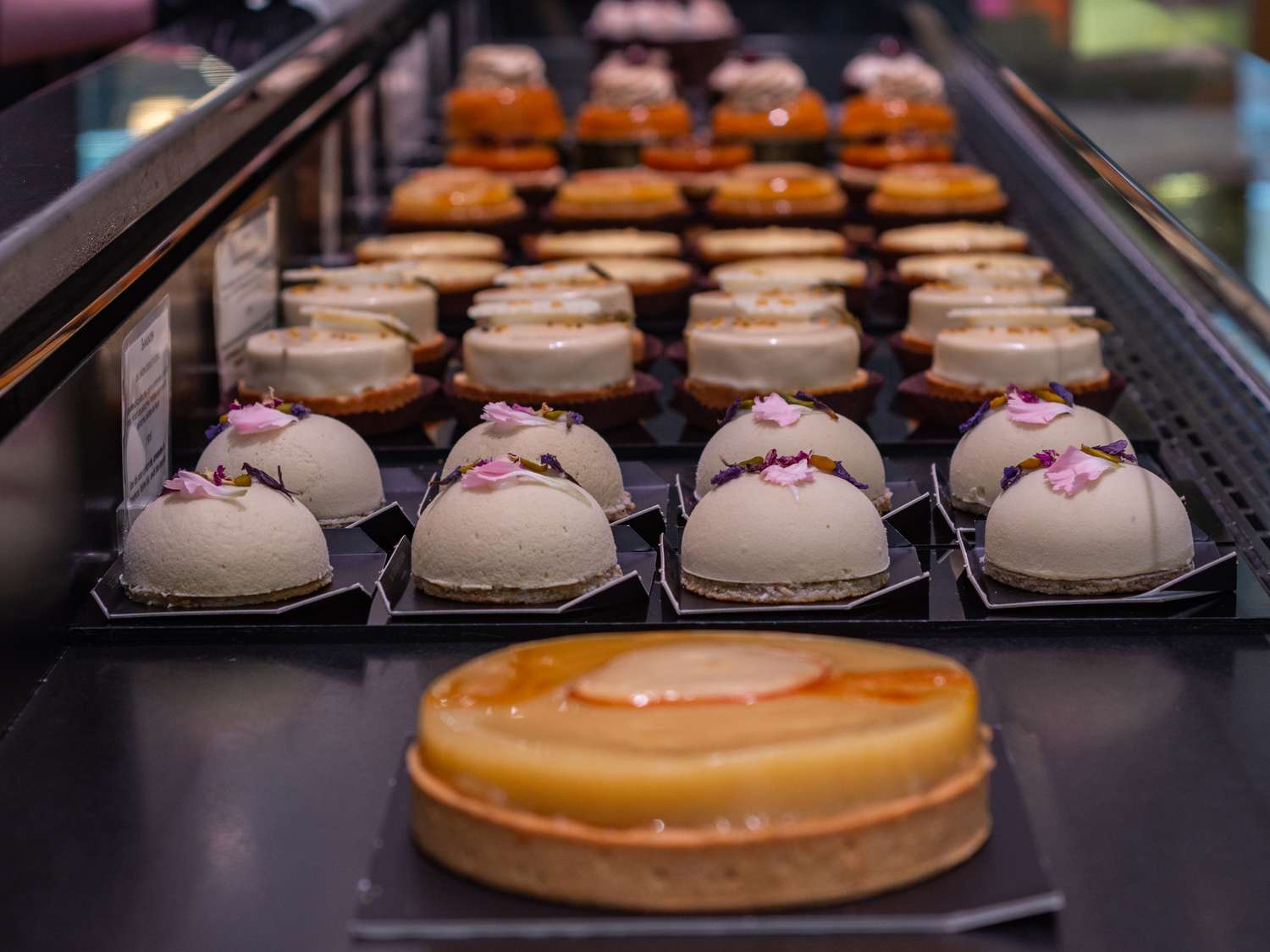 Overhead view of pastries