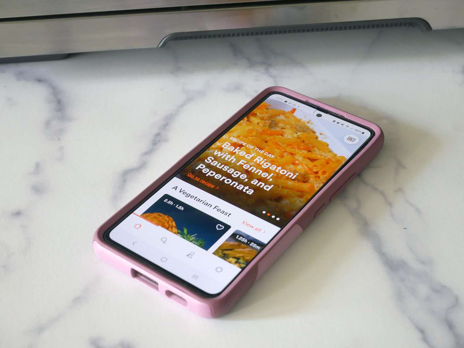 the open breville joule app on a phone