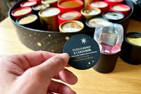 A description card for one of the chocolates inside the Dandelion Chocolate Advent calendar