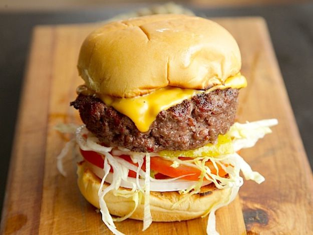 Thick and Juicy Home-Ground Grilled Cheeseburgers