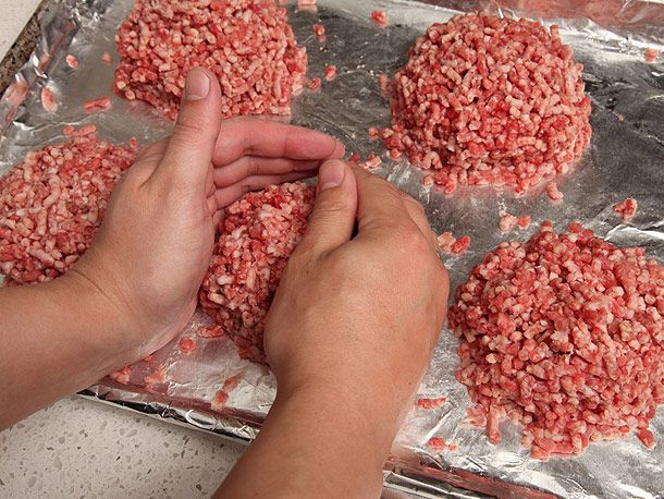 forming burger patties