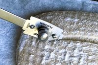 The Baker of Seville bread lame being used to score a loaf of bread