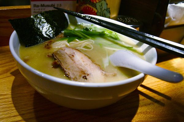 A bowl of kotteri chicken ramen.