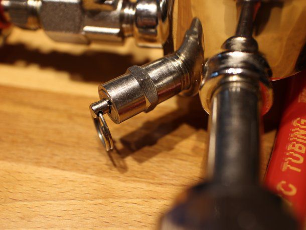 A close-up image of the pressure-release valve.