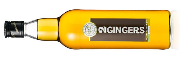 A bottle of 2 Gingers Irish Whiskey