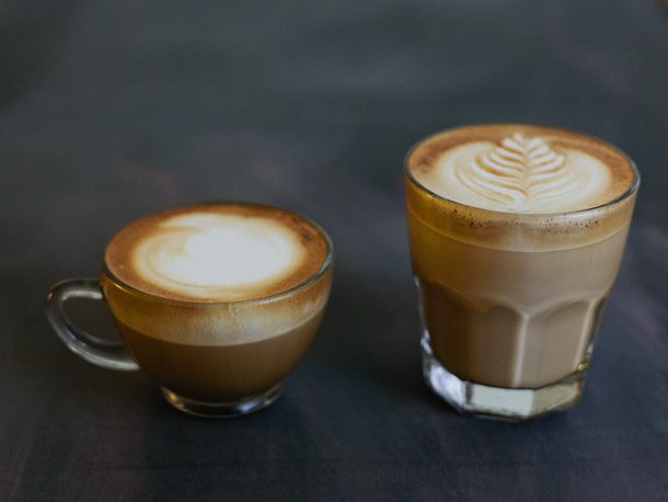 cappuccino and latte