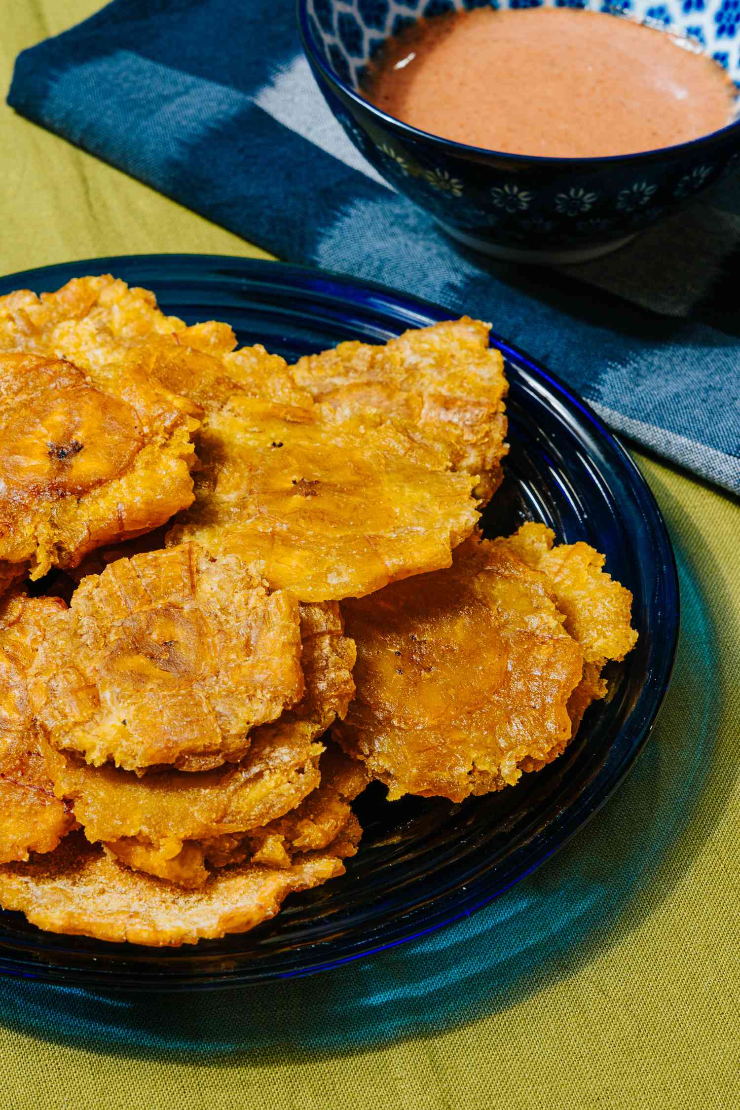 Close up of tostones