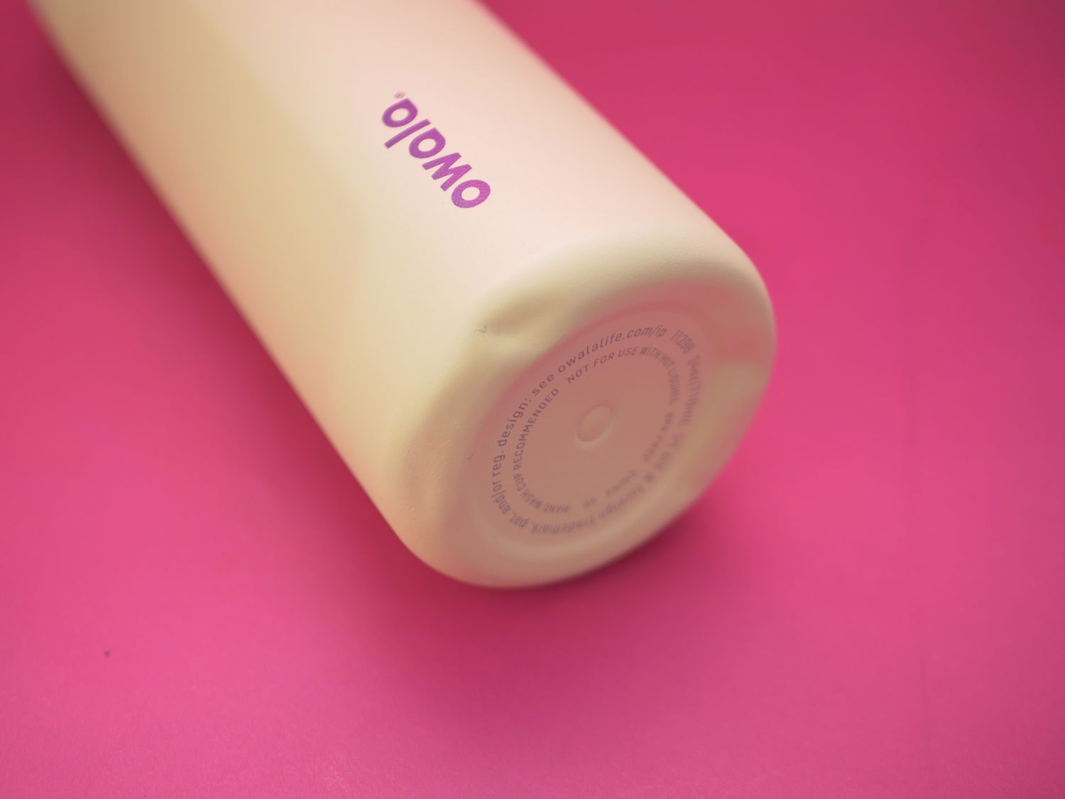 bottom of the owala bottle with a dent in it