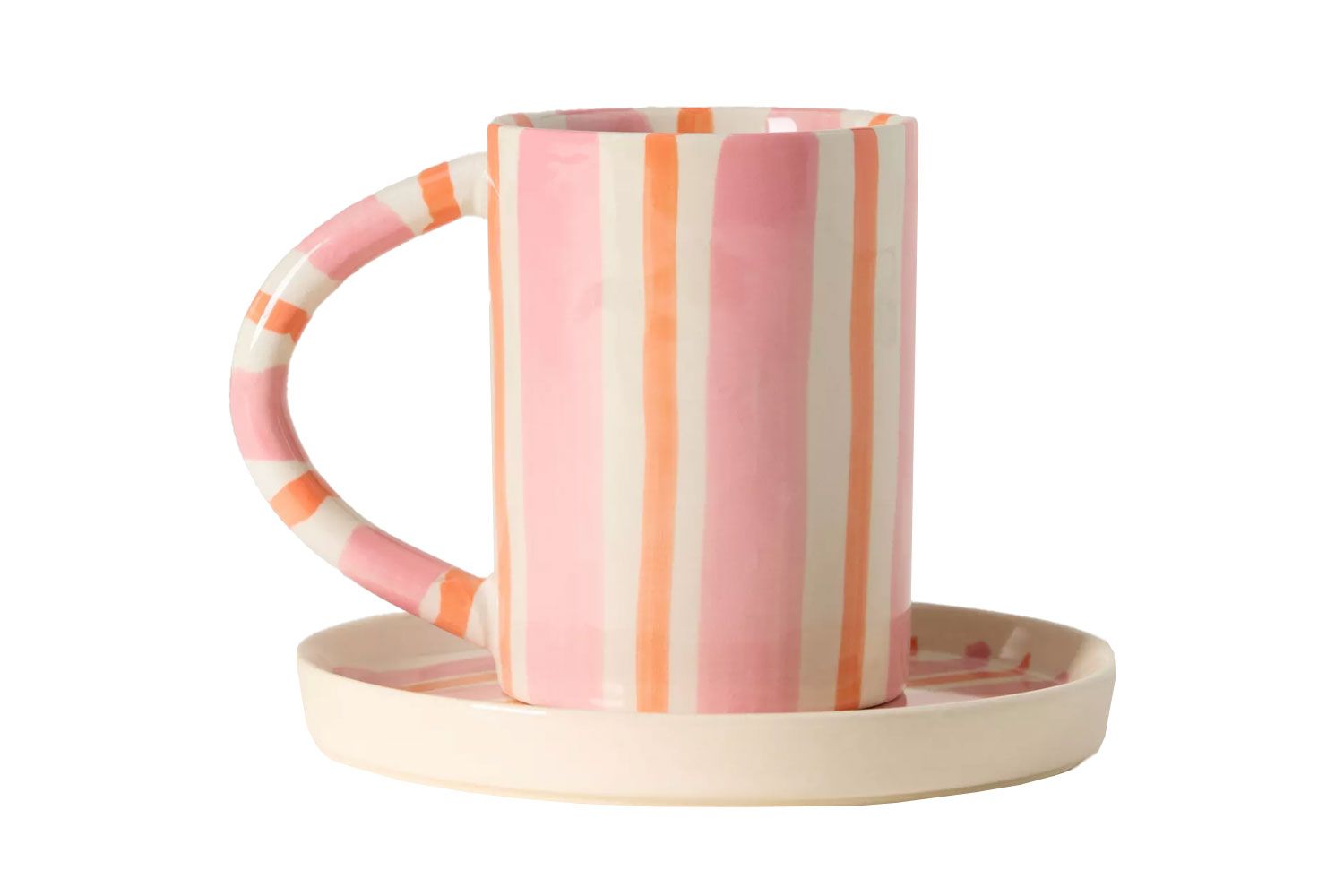 Daily Stripe Stoneware Espresso Cup & Saucer