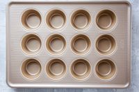 OXO Nonstick Pro 12-Cup Muffin Pan on counter