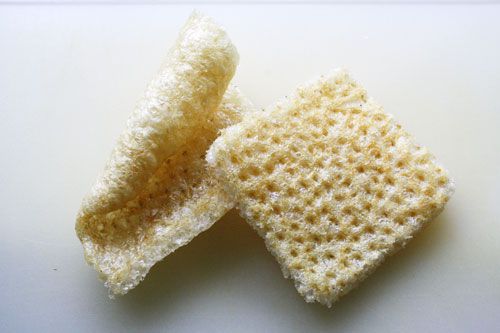 Closeup of chicharones.