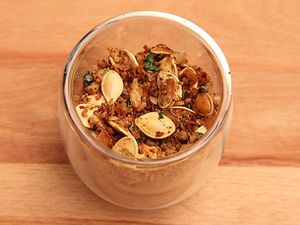 Pumpkin Seeds With Anchovy Bread Crumbs