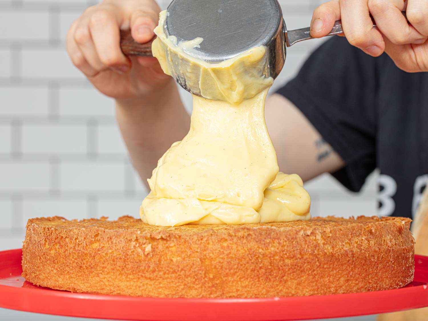 Pastry Cream on cake