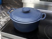 emile henry dutch oven on a stovetop