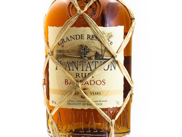 a bottle of Plantation Grande Reserve Barbados Rum 