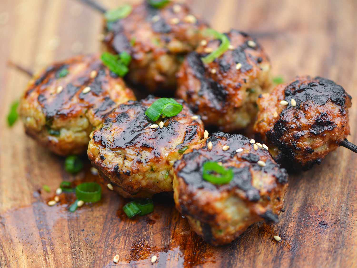 Tsukune meatballs