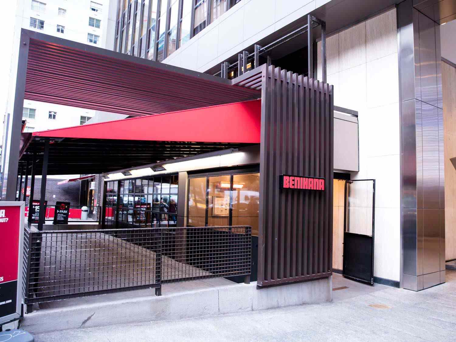 Exterior of the Benihana flagship in Manhattan.