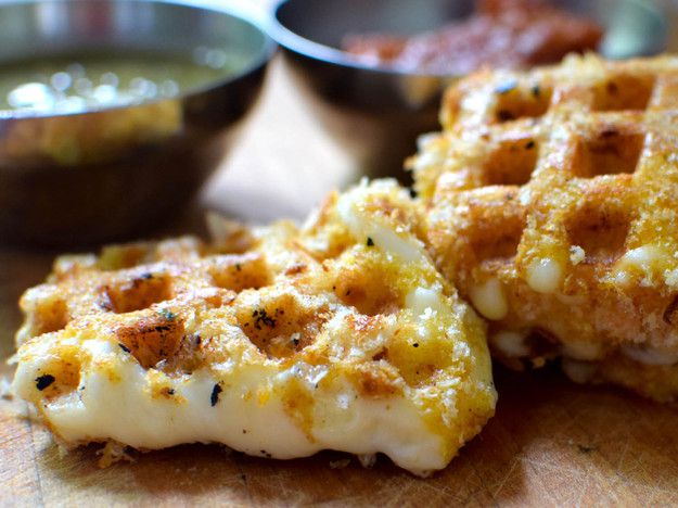 Waffle Iron "Fried" Cheese