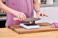 A person sharpens the Zwilling Kanren 8 Inch Chef's Knife