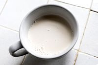 nut milk in a mug