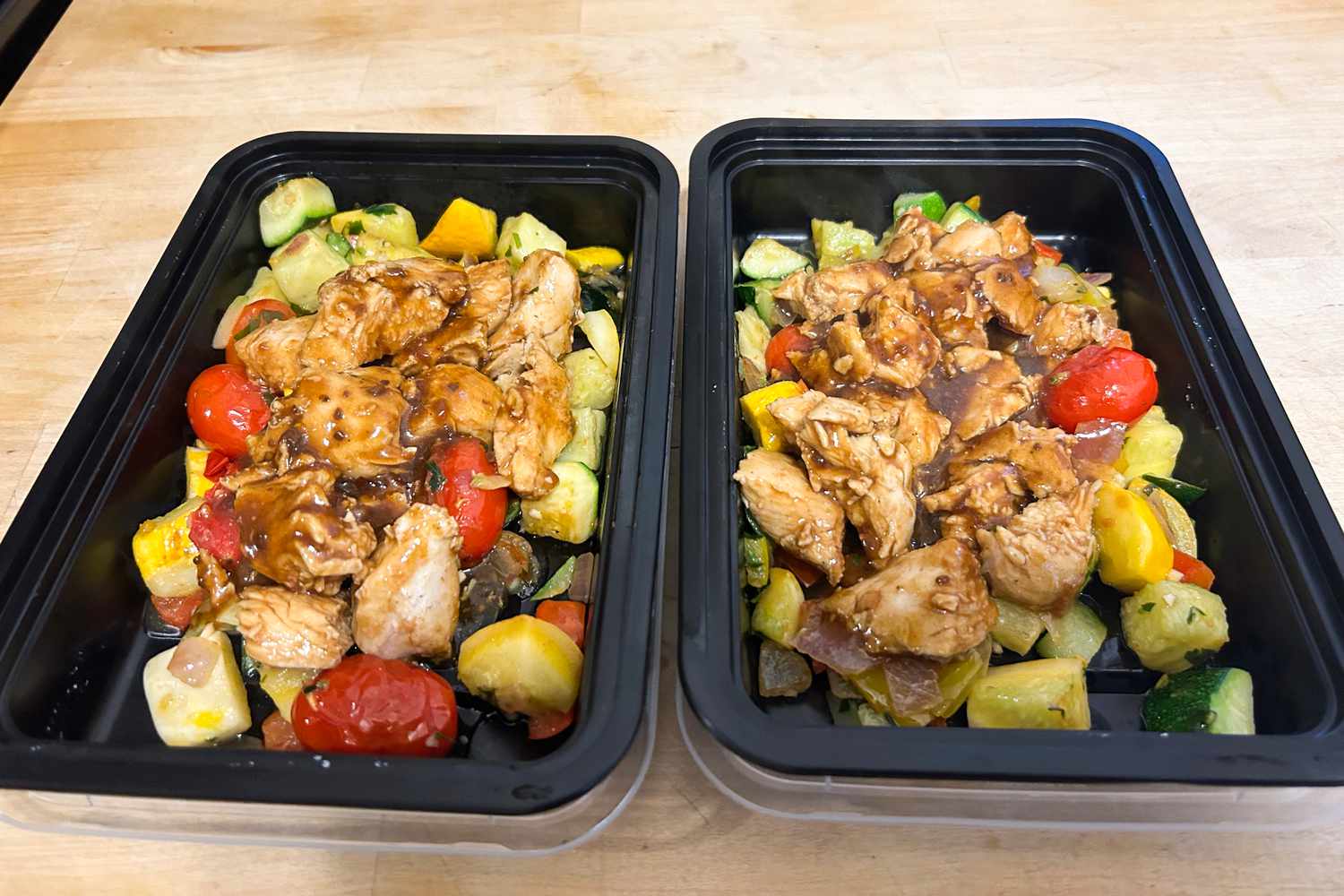 Hungryroot Meal kit on a woodd surface