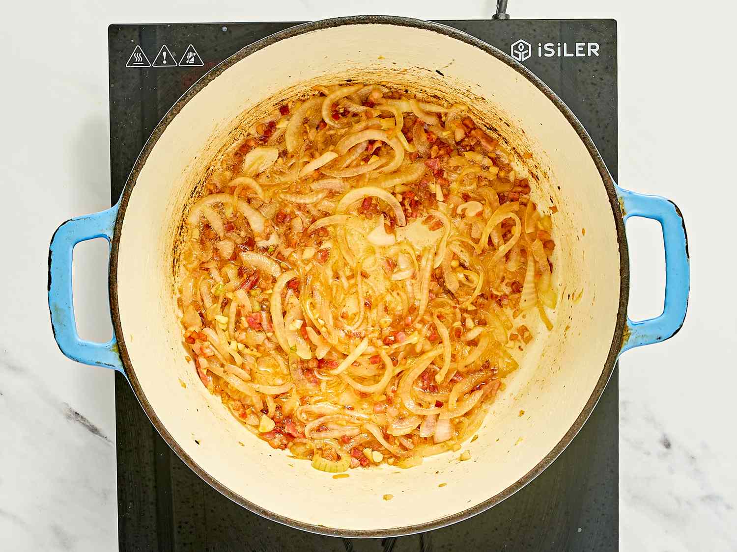 step 3, onion cooking