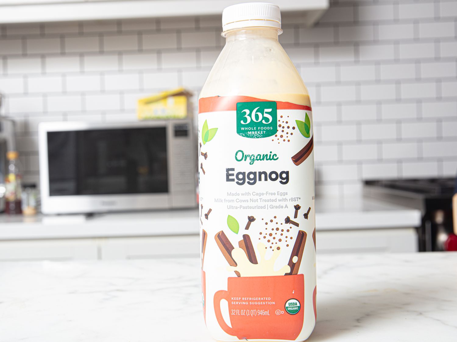 Organic eggnog