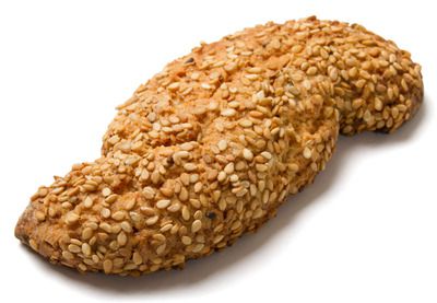A Reginelle, also known as an Italian sesame biscuit. 