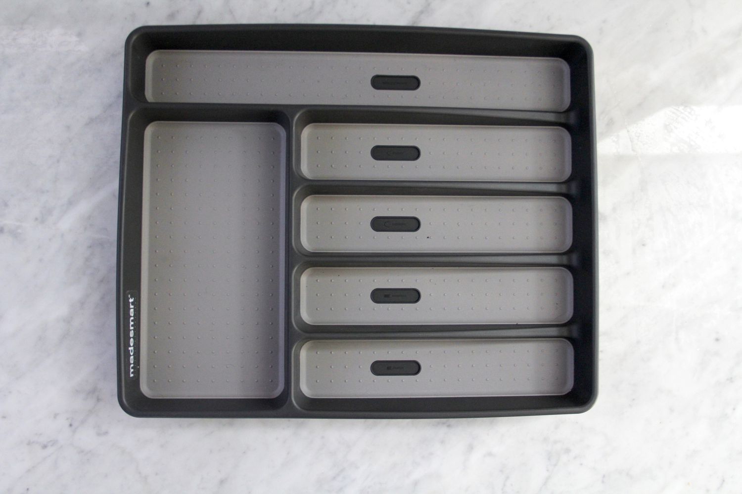 madesmart drawer organizer on gray background