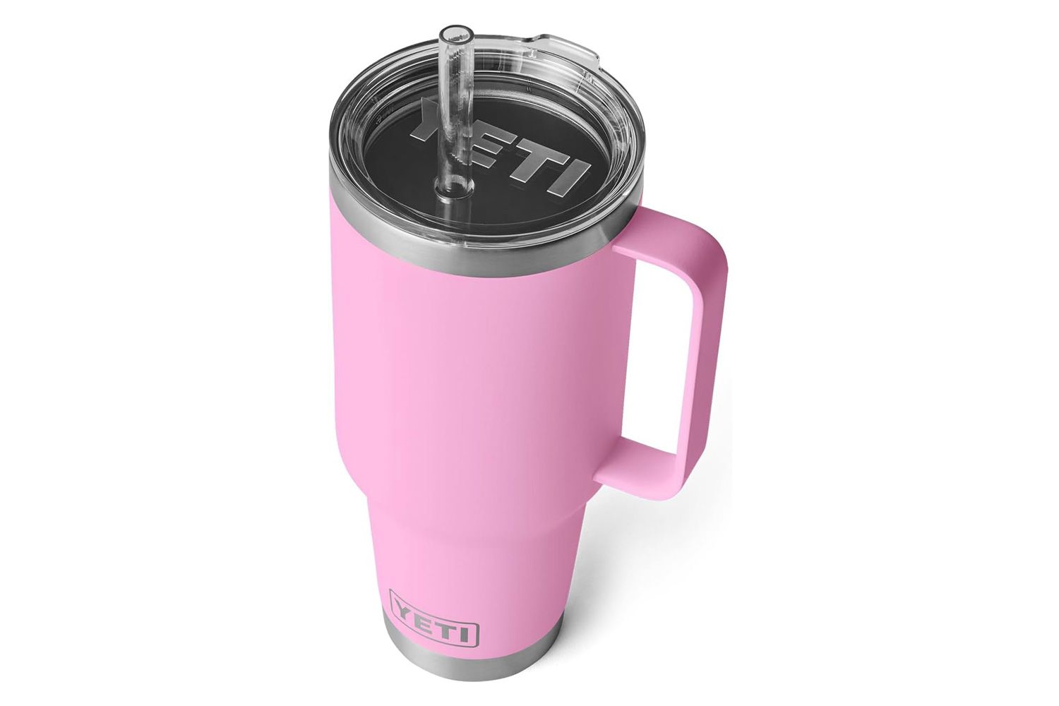Yeti YETI Rambler 42 oz Straw Mug, Vacuum Insulated, Stainless Steel, Power Pink