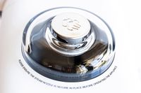 view of the top of the grinding port 