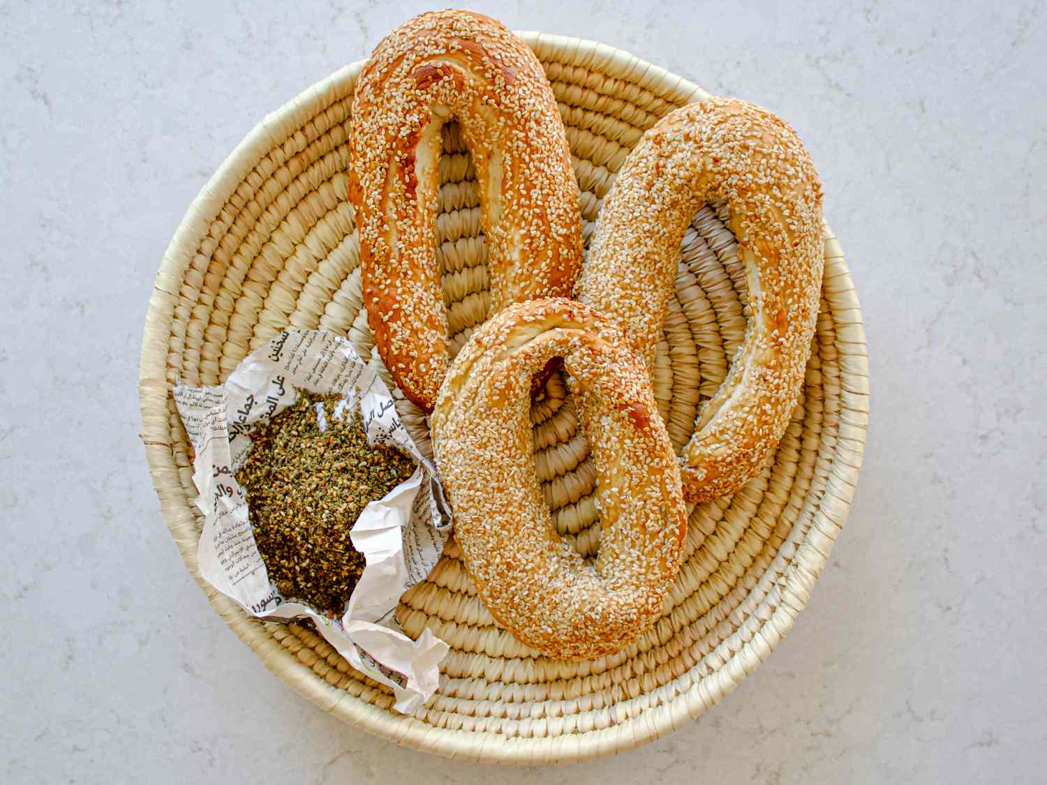 Overhead view of ka'ak al quds