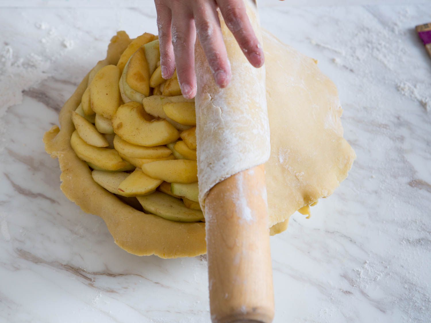 Cover with top crust