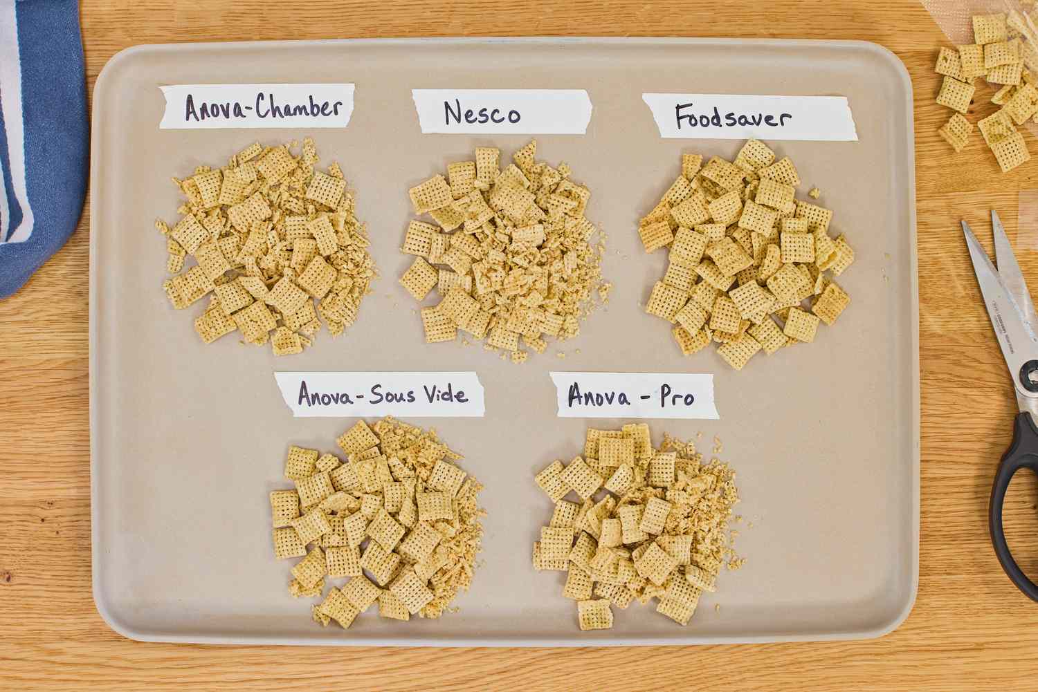 Cereal that was vacuum sealed by the vacuum sealers.