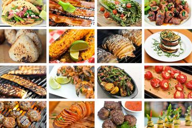 An assortment of homemade appetizers and snacks for cookouts. 