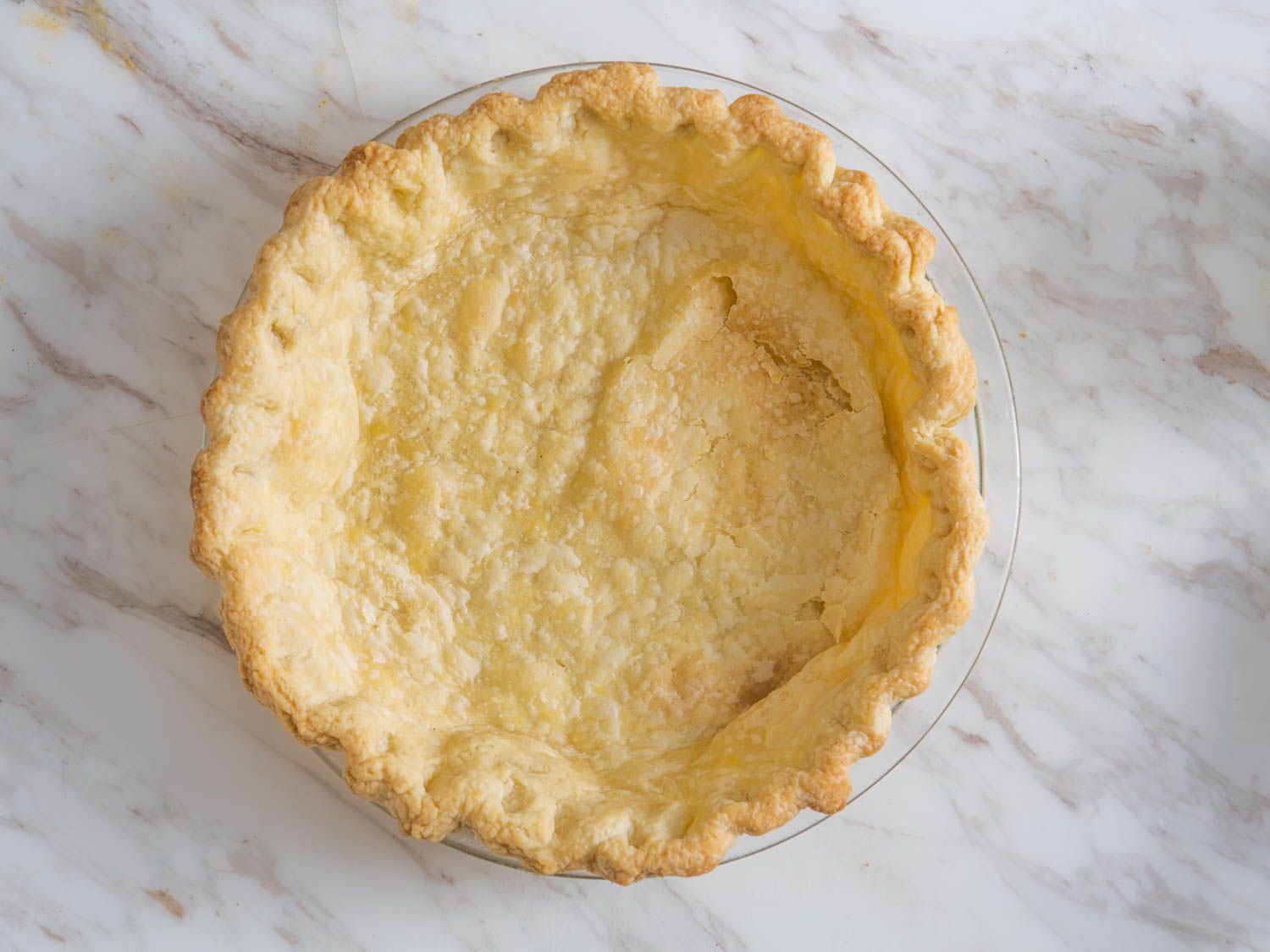 Pie shell for pumpkin pie