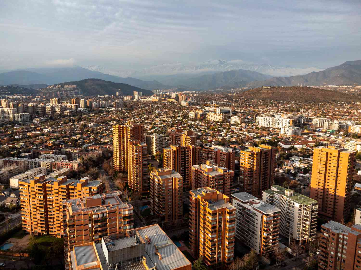 Santiago, Chile at Sunset