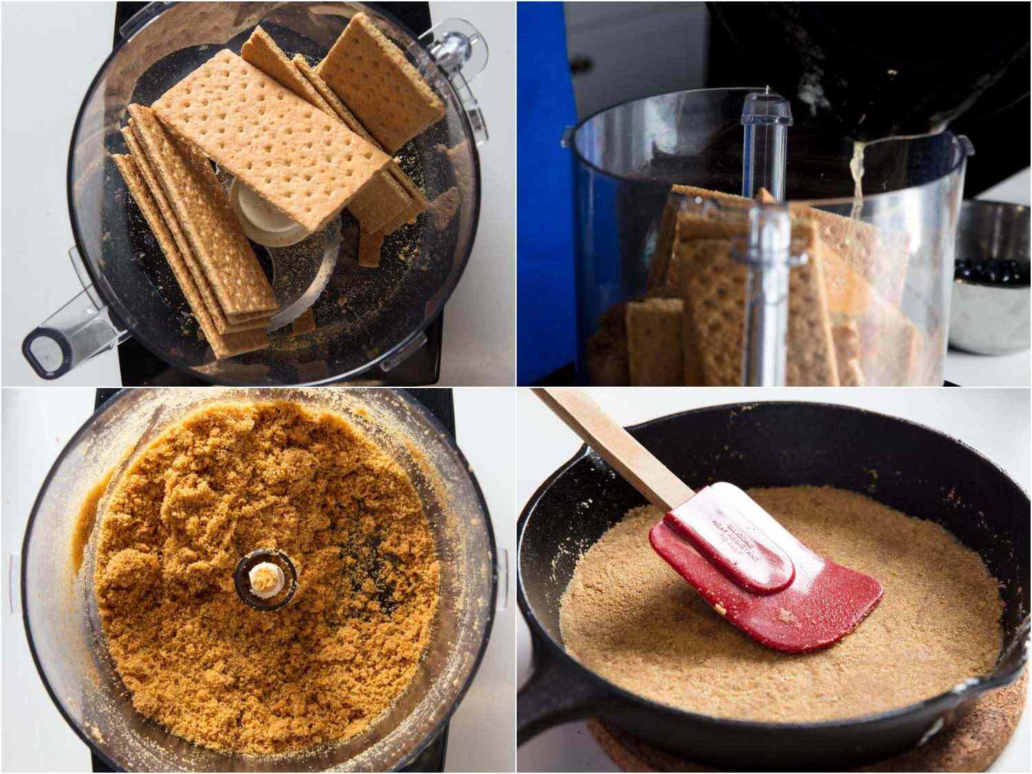 process of making graham cracker crust
