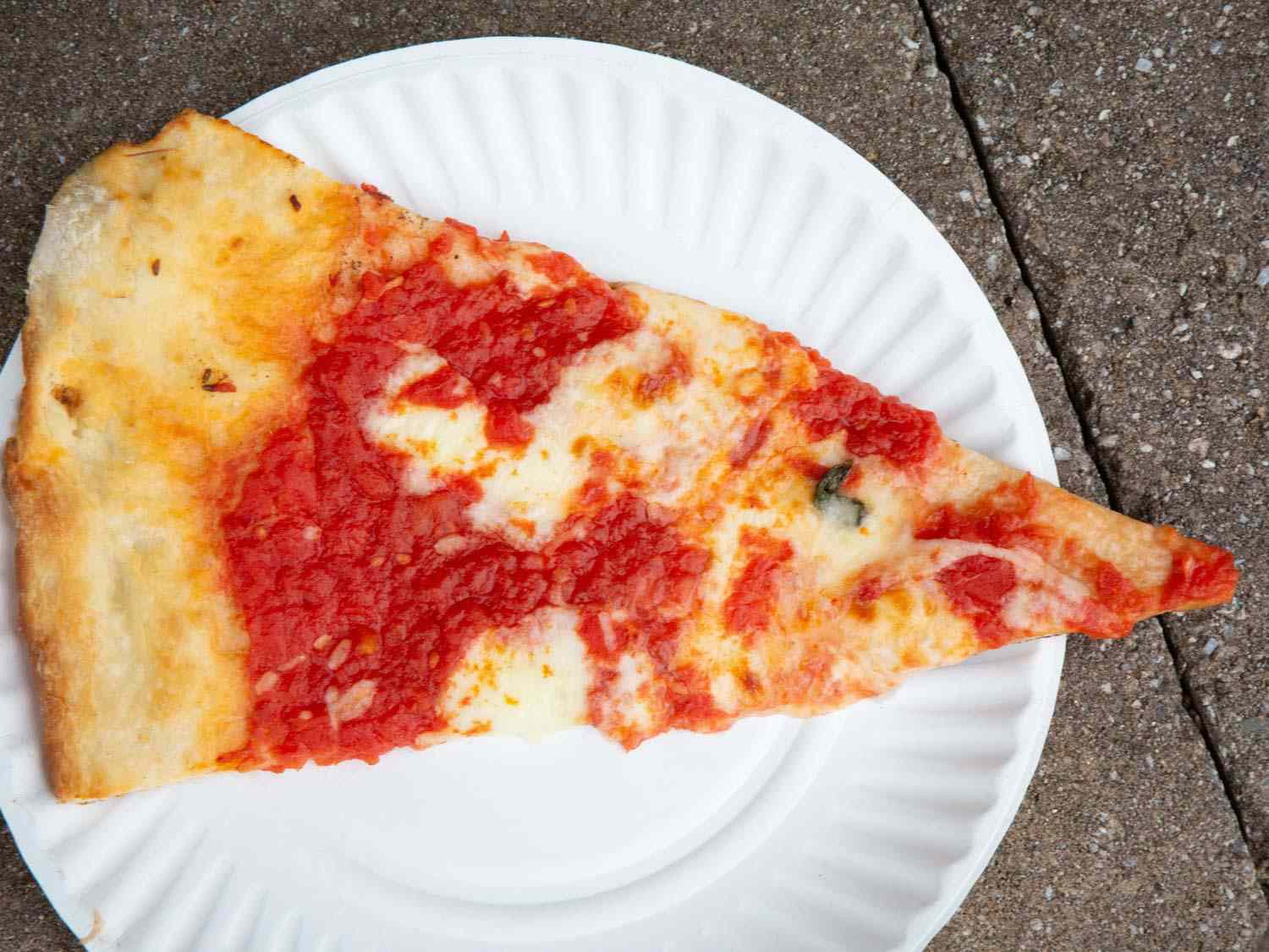 A cheese slice from Nunzio's