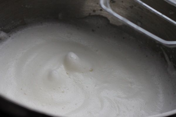 Whipped egg whites