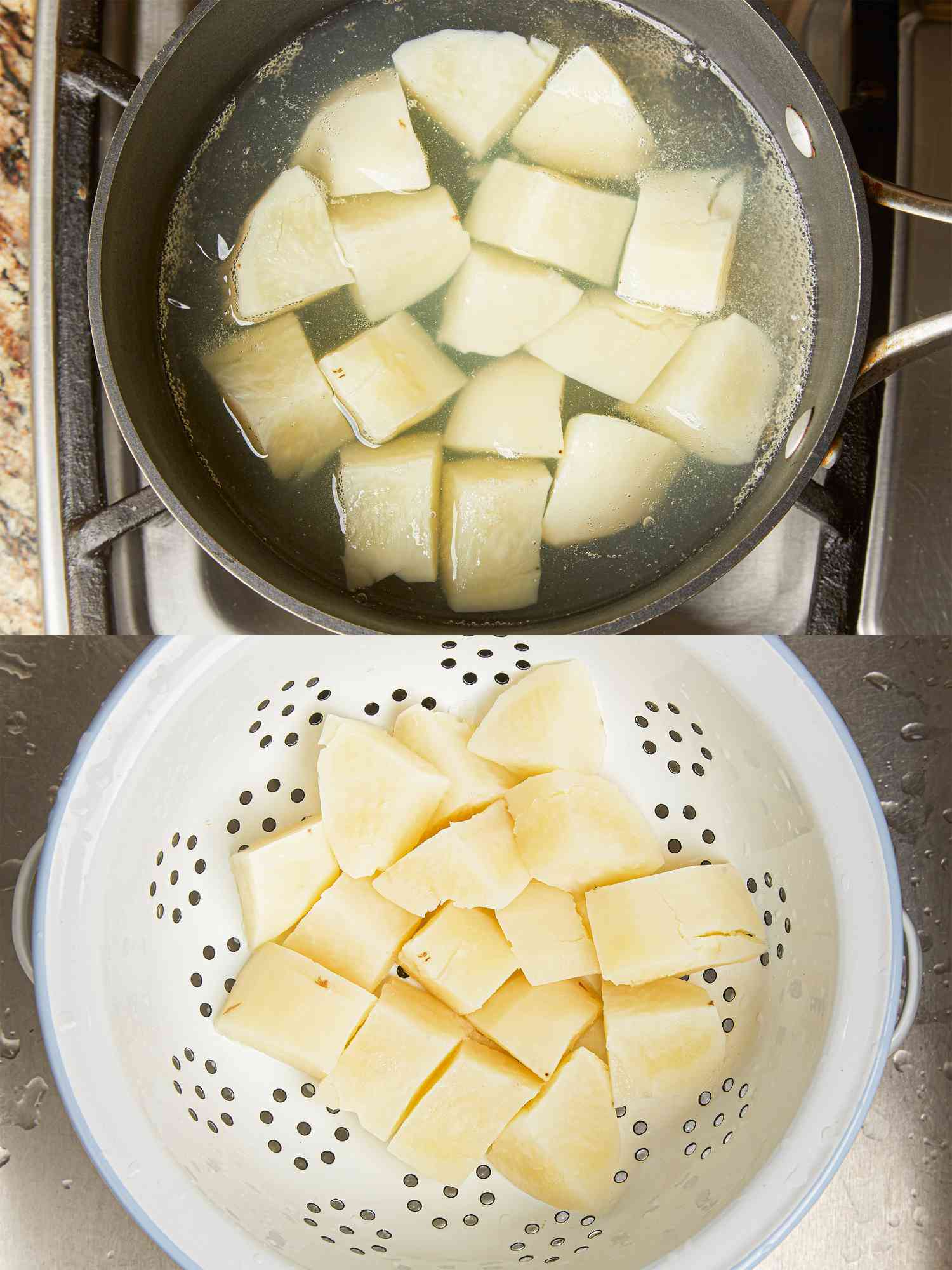 Overhead view of topik step