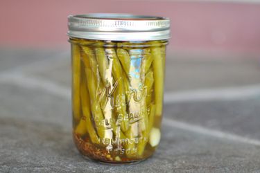 Jar of Spicy Dilly Beans