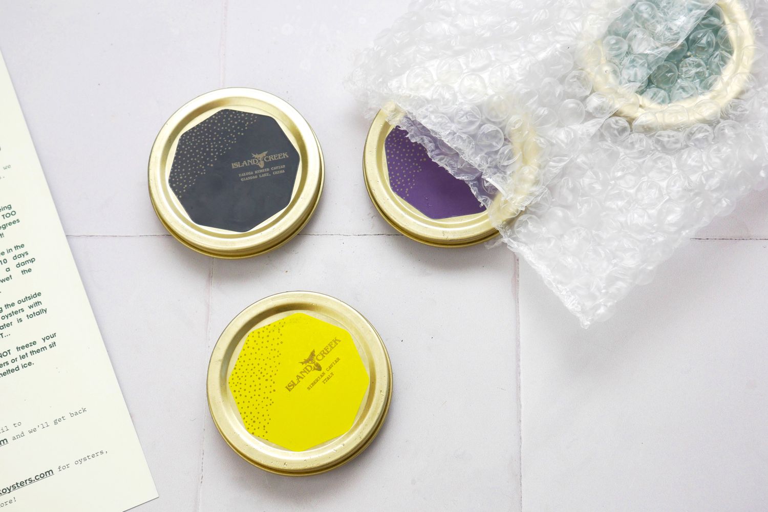 Island Creek Caviar Opening