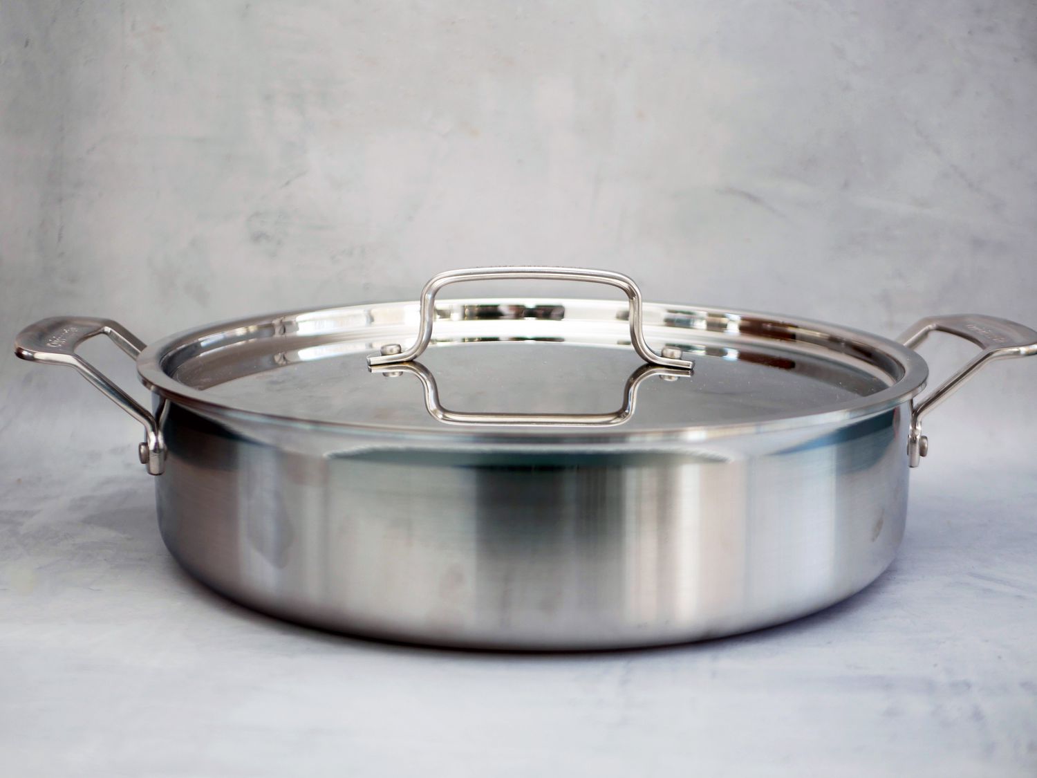 Cuisinart rondeau on a gray surface